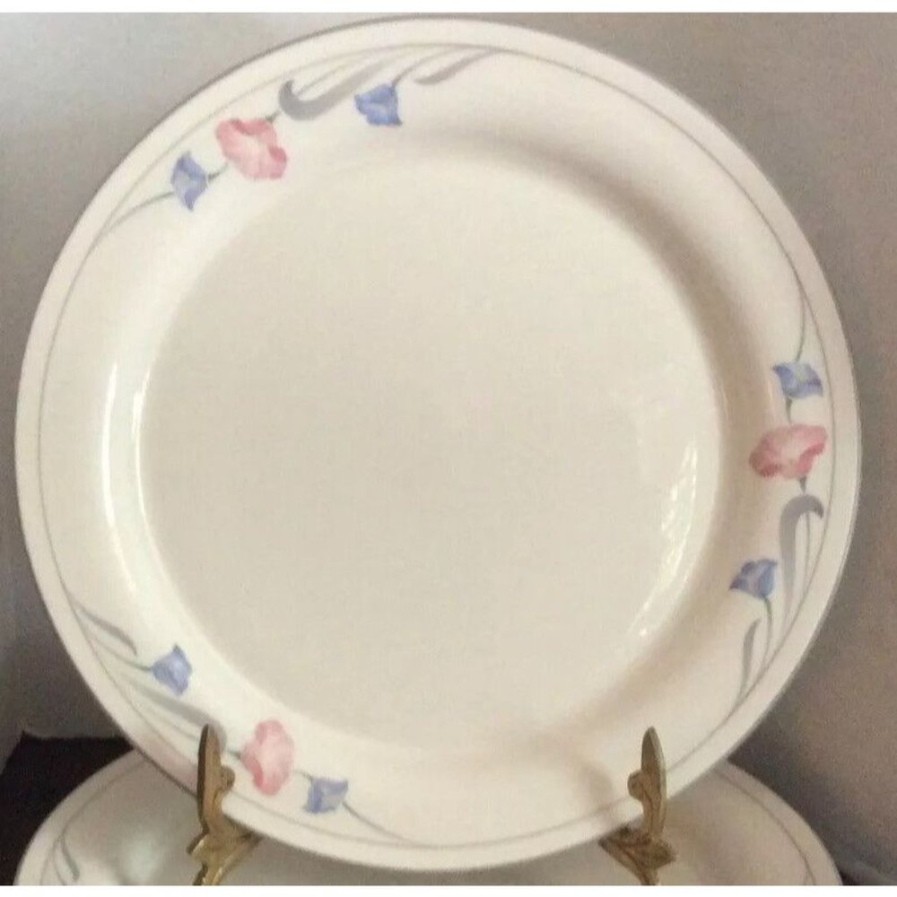 Glories On Grey Dinner Plate Lenox Chinastone USA 10 1/2”